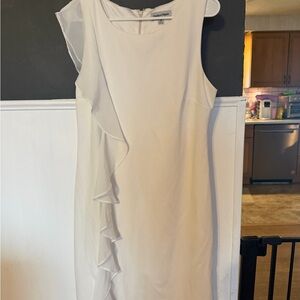 Shelby & Palmer White Asymmetrical Dress